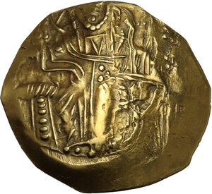 obverse: John II Comnenus (1118-1143).AV Hyperpyron, Constantinople mint