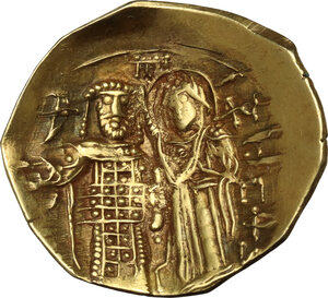 reverse: John II Comnenus (1118-1143).AV Hyperpyron, Constantinople mint