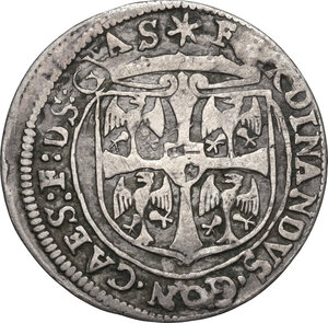 obverse: Guastalla. Ferrante II Gonzaga (1575-1621), Signore e Conte. Da 7 soldi o mezzo giulio