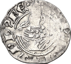 reverse: L Aquila. Ladislao di Durazzo (1386-1414). Bolognino