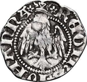 obverse: L Aquila. Giovanna II d Angiò Durazzo (1414-1435). Cella