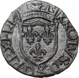 obverse: L Aquila. Carlo VIII re di Francia (1495).Cavallo