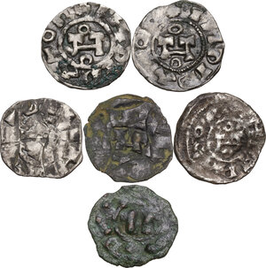 obverse: Lucca. Interessante insieme di sei (6) monete da classificare