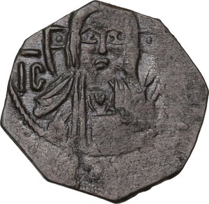 obverse: Messina. Ruggero II (1105-1154).Follaro, 533 (1138-1139)