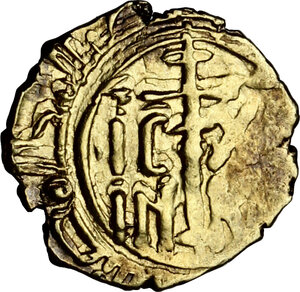 reverse: Messina o Palermo. Ruggero II (1105-1154).Tarì