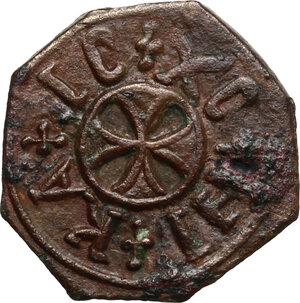 obverse: Messina. Ruggero II (1105-1154).Follaro, c. 1129-1138