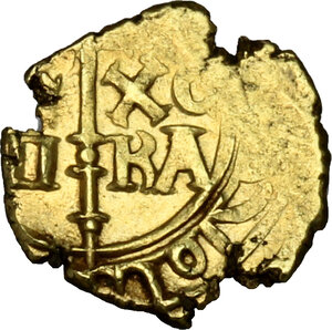 reverse: Messina o Palermo. Enrico VI di Svevia (1191-1196). Multiplo di tarì