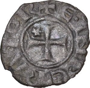 obverse: Messina. Enrico VI di Svevia (1194-1197) . Denaro