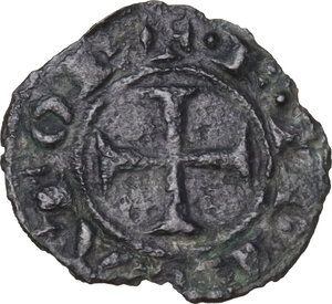 obverse: Messina. Federico II di Svevia (1197-1250). Mezzo denaro, 1221