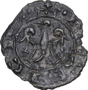 reverse: Messina. Federico II di Svevia (1197-1250). Mezzo denaro, 1221