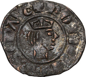obverse: Messina. Federico II di Svevia (1194-1250).Denaro, 1243