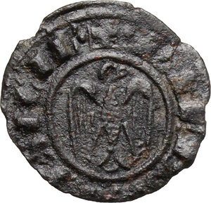 reverse: Messina o Brindisi. Federico II di Svevia (1197-1250). Mezzo denaro 1243