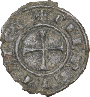 obverse: Messina. Federico II di Svevia (1197-1250). Mezzo denaro c. 1245