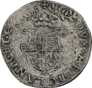 obverse: Milano. Francesco II Sforza (1522-1525). Grosso da 10 soldi semprevivo, falso d epoca