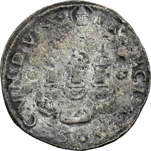reverse: Milano. Francesco II Sforza (1522-1525). Grosso da 10 soldi semprevivo, falso d epoca