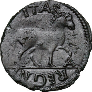 reverse: Napoli. Ferdinando I d Aragona (1458-1494).Cavallo, con A sotto la zampa del cavallo