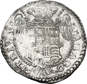 reverse: Napoli. Carlo V d Asburgo (1516-1556).Mezzo ducato