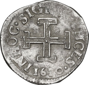 reverse: Napoli. Filippo III di Spagna (1598-1621). Carlino