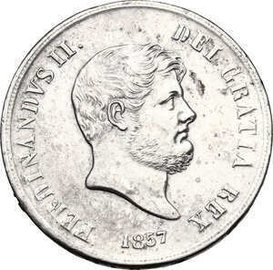 obverse: Napoli. Ferdinando II di Borbone (1830-1859). 120 grana 1857 o piastra