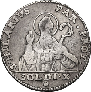 reverse: Parma. Ferdinando I di Borbone (1765-1802).Mezza lira 1789