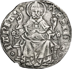 reverse: Pavia. Galeazzo II Visconti (1359-1378). Pegione o grosso da un soldo e mezzo