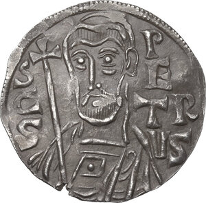 reverse: Roma. Giovanni VIII con Carlo il Calvo (875-877) o Carlo il Grosso (881-882). Denaro
