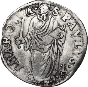 reverse: Roma. Paolo IV (1555-1559) Giampietro Carafa. Giulio A. II