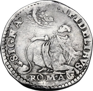 reverse: Roma. Gregorio XIII (1572-1585), Ugo Boncompagni.Testone