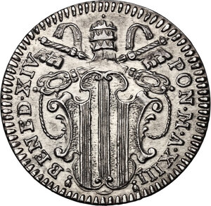 obverse: Roma. Benedetto XIV (1740-1758), Prospero Lambertini.Grosso A. XIII