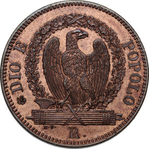 reverse: Roma. Repubblica Romana (1849).Baiocco 1849