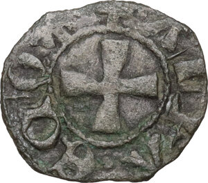 reverse: Siena. Repubblica (1180-1390). Denaro piccolo o picciolo, segno indecifrabile