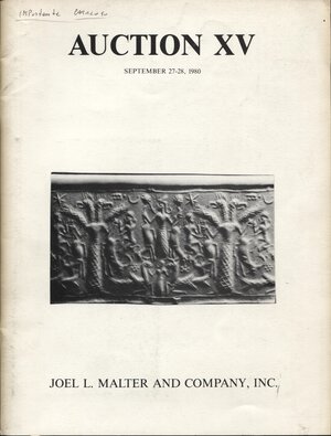 obverse: MALTER J. L. – Auction XV. North Hollywood, 26 – September, 1980. Ancient coins, chinese ancient and modern coins. Nn. 939, tavv. 45. Ril. editoriale, buono stato, importante vendita.
