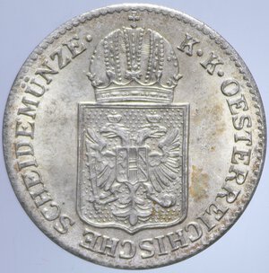 obverse: AUSTRIA FRANCESCO GIUSEPPE 6 KREUZER 1849 A MI 1,98 GR. FDC