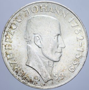 obverse: AUSTRIA 25 SCHILLING 1959 AG. 12,92 GR. qFDC