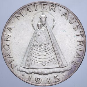 obverse: AUSTRIA 5 SCHILLING 1935 AG. 15,04 GR. FDC