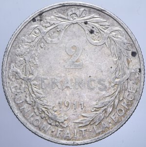 reverse: BELGIO ALBERT 2 FRANCHI 1911 AG. 9,94 GR. qBB
