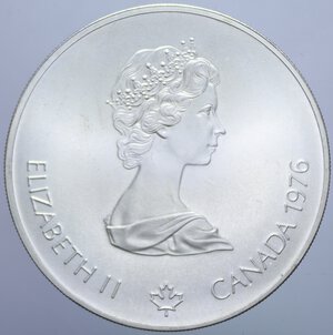 obverse: CANADA 5 DOLLARI 1976 AG. 24,56 GR. FDC