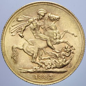 reverse: AUSTRALIA VICTORIA STERLINA 1883 SYDNEY AU. 7,99 GR. qSPL/SPL