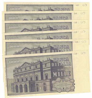 reverse: Banconote. Repubblica Italiana. 1.000 Lire G.Verdi. 2° Tipo. D.M. 30-05-81. 