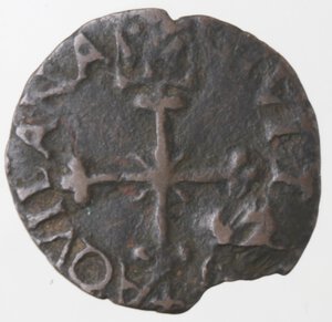 reverse: L Aquila. Carlo VIII. 1495. Cavallo. Ae. 