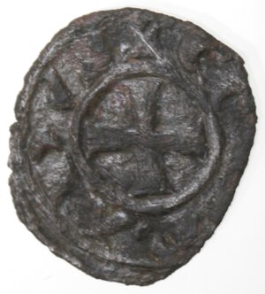 obverse: Brindisi. Corrado I. 1250-1254. Denaro REX in monogramma. Mi. 