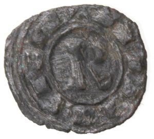 reverse: Brindisi. Corrado I. 1250-1254. Denaro REX in monogramma. Mi. 