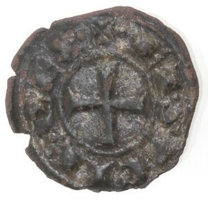 obverse: Brindisi. Corrado I. 1250-1254. Denaro con CRO. Mi. 