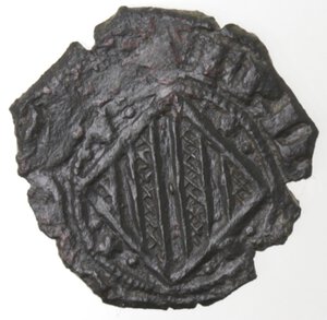 obverse: Catania. Federico il Semplice. 1355-1377. Denaro con elefante. Mi. 