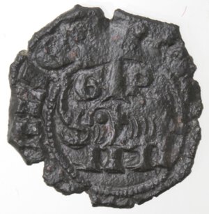 reverse: Catania. Federico il Semplice. 1355-1377. Denaro con elefante. Mi. 