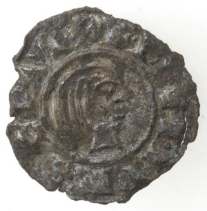 obverse: Messina. Federico II. 1197-1250. Denaro testa nuda a destra. Mi. 