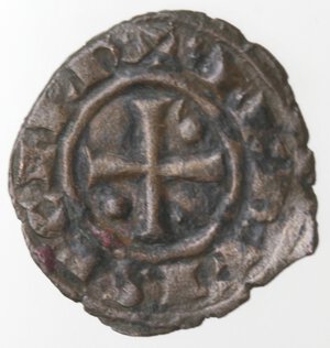 obverse: Messina. Corrado II. 1254-1258. Denaro con aquila a sinistra. Mi. 