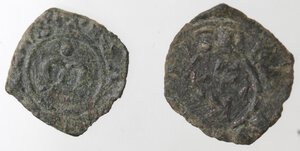reverse: Messina. Manfredonia. Lotto di 2 monete. Manfredi. 1258-1266. Denaro. Sp. 200. Denaro. Sp. 214. Mi. 