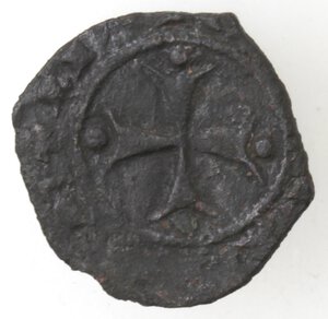 obverse: Messina. Carlo I d Angiò. 1266-1282. Denaro con SICIL. Mi. 