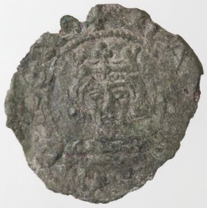 obverse: Napoli. Carlo II d Angio. 1285-1309. Denaro Regale. Mi. 